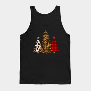 Merry Christmas/ Christmas Tree Prints / merry christmas Gift/ Sublimation Trees/ ladies Tank Top